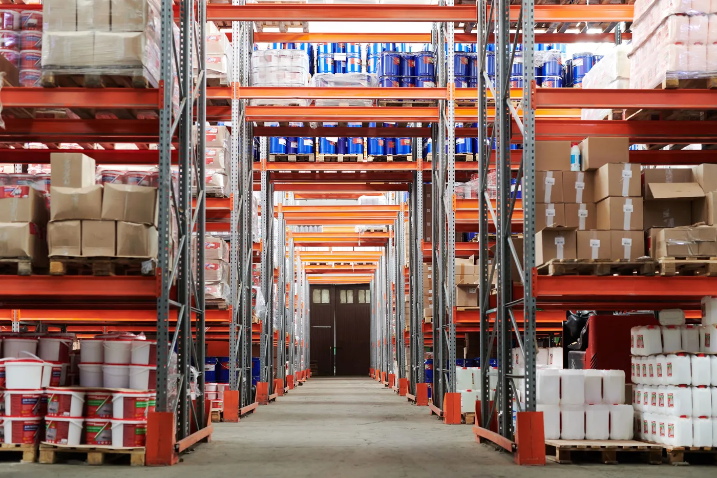 Commercial warehouse concrete floor